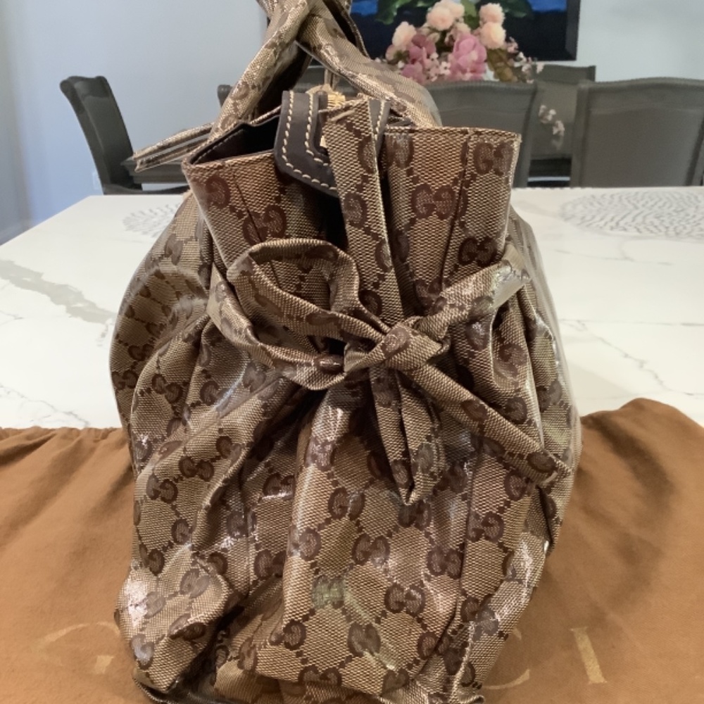 Gucci Hysteria Handbag, Size Large, Color Beige & Brown - Picture 4 of 11